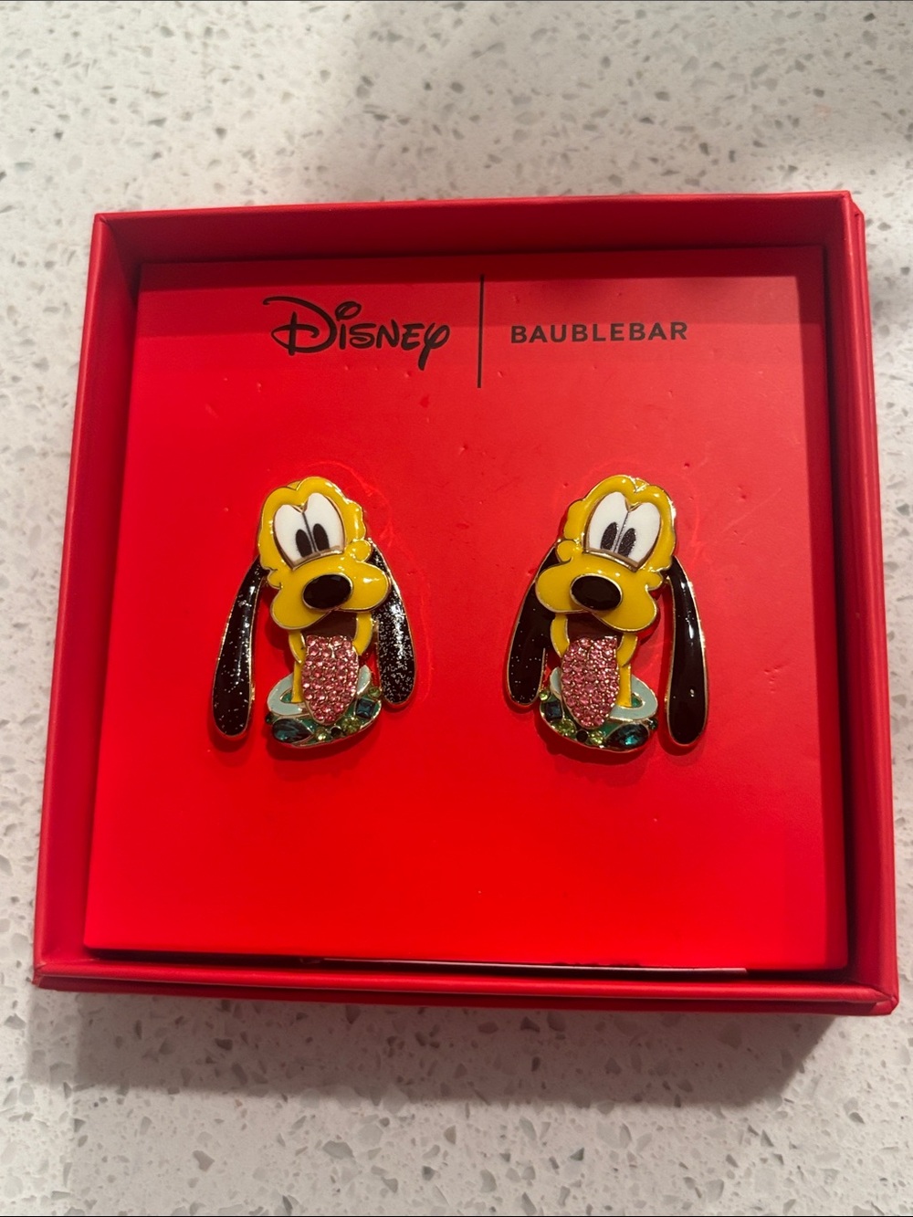 Disney x BaubleBar Pluto Enamel Earrings